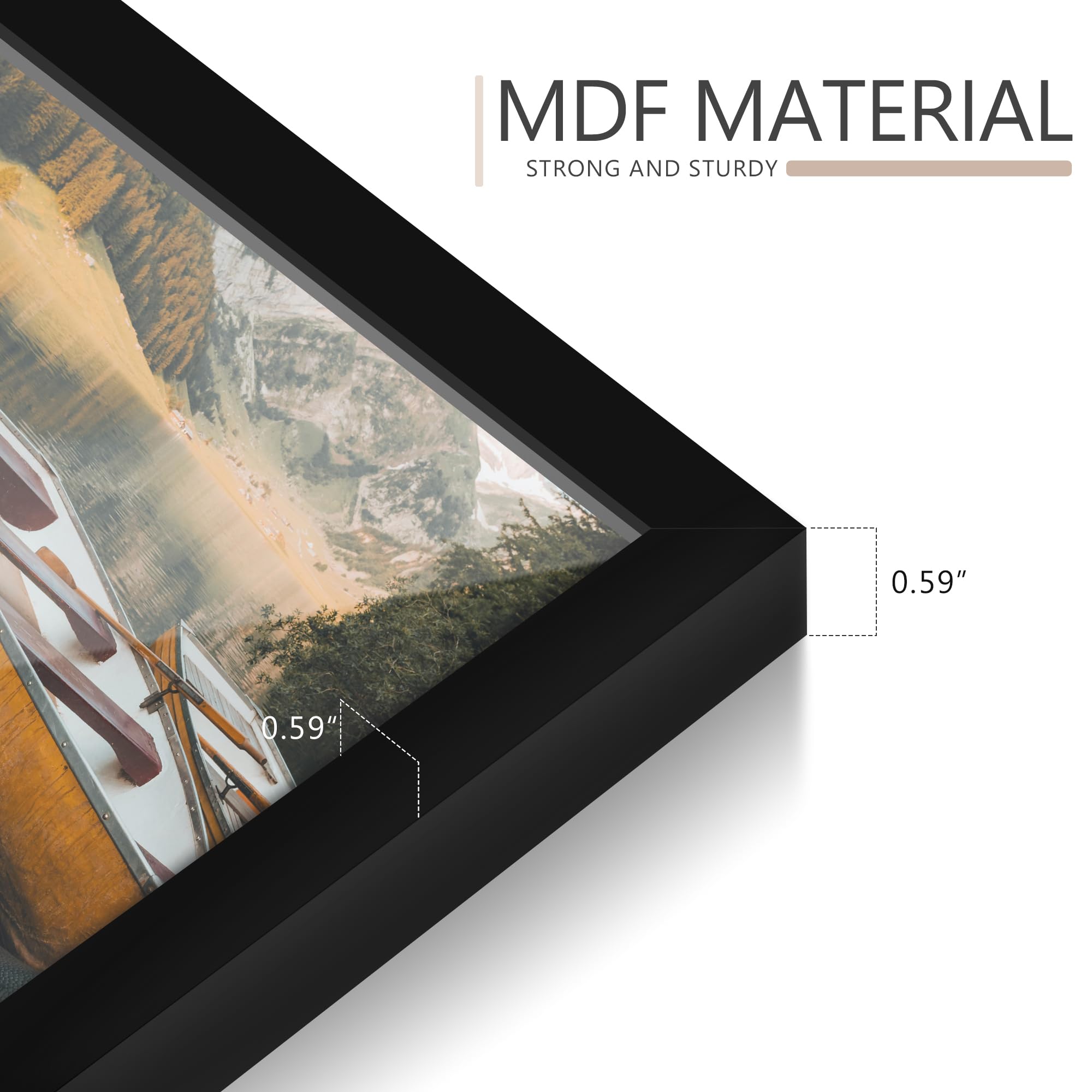 Amazon.co.jp: Wiscet 13x16インチ 写真フレーム 2枚セット 壁掛け用